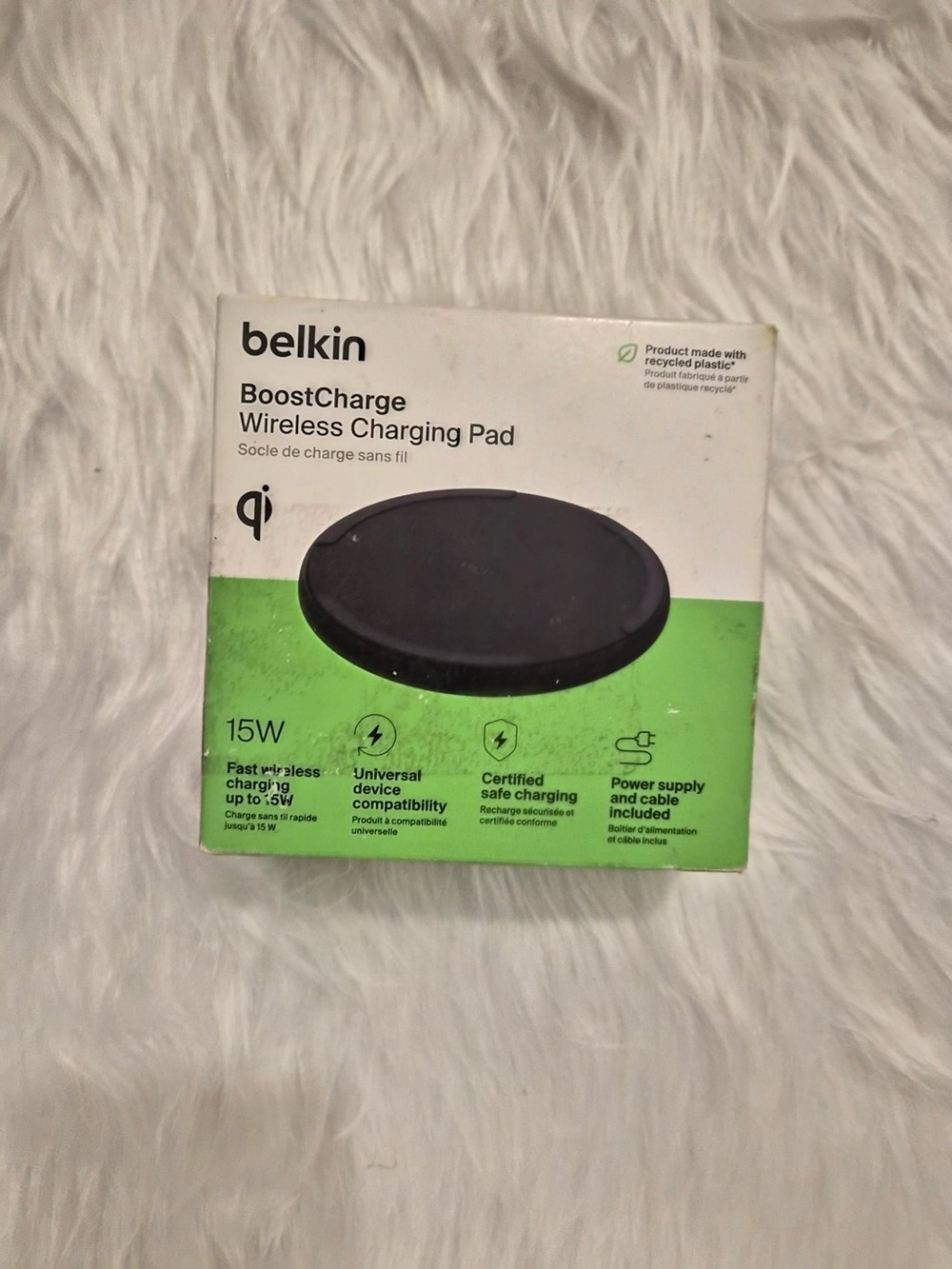 belkin Wireless Charging Pad 15W Qi-Compatible